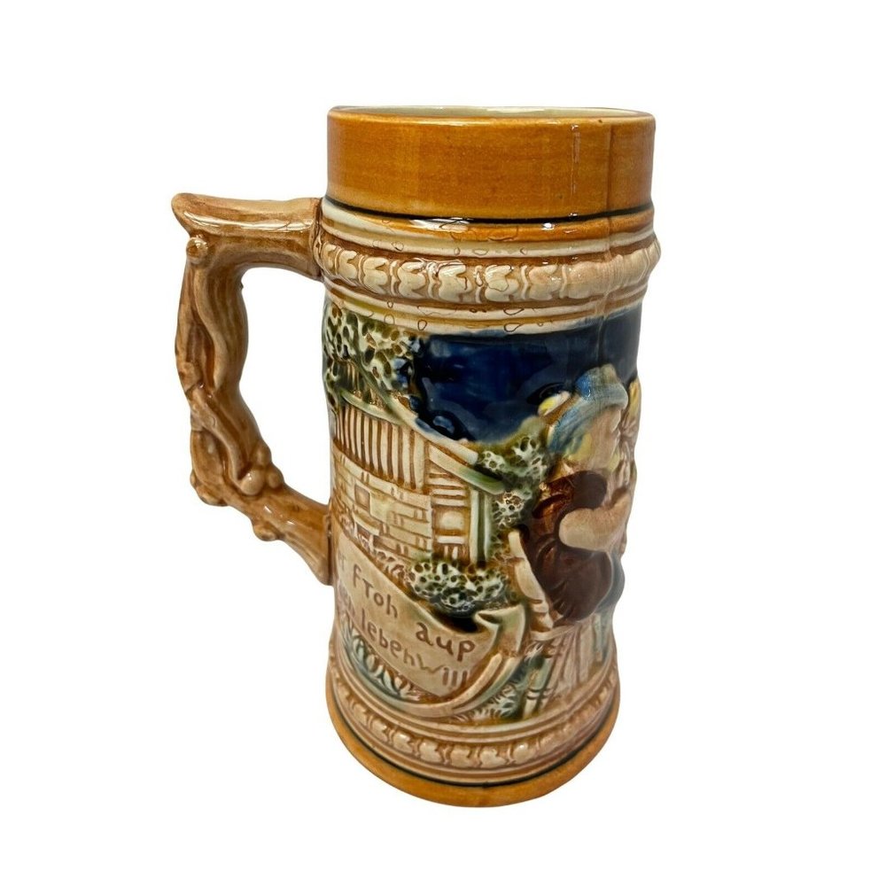 Vintage Ceramic Beer Stein Fred Roberts Co Made in Japan 7"‎